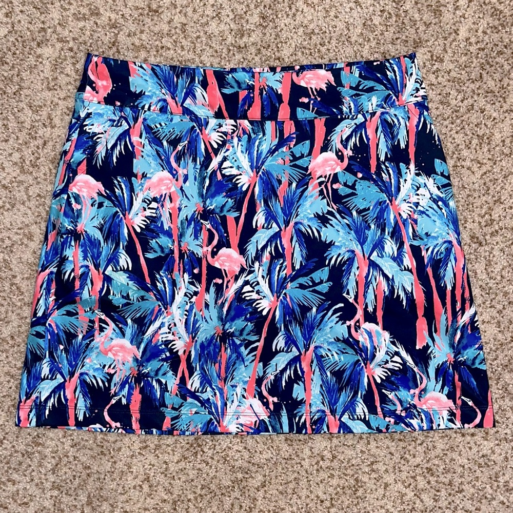 FLAMINGO PALM GOLF SKIRT / SHORTS (SKORTS) | EXCELLENT CONDITION | STRETCHY | M